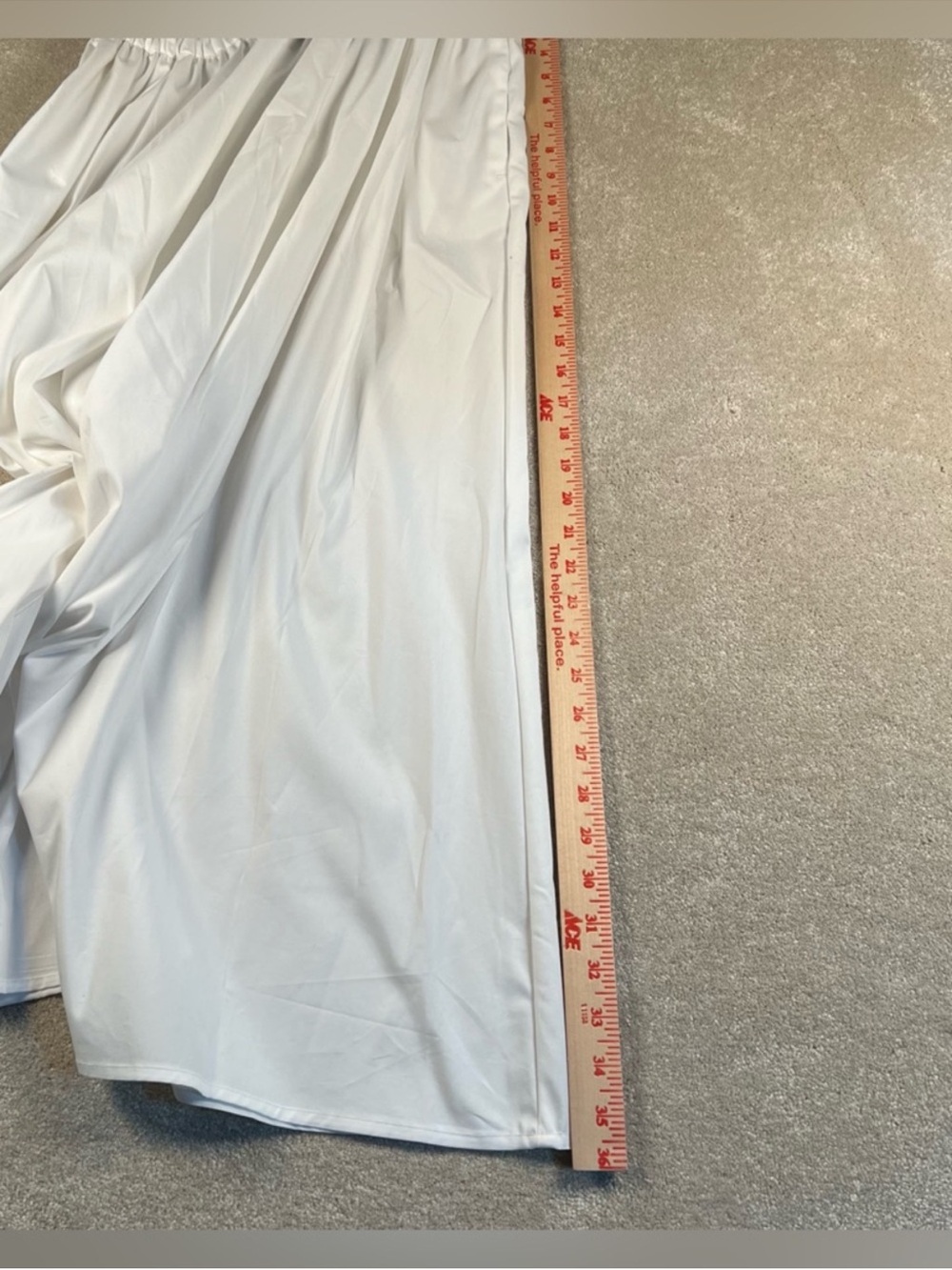 Women's White Elastic-Waist Maxi Skirt  and Vest- Classic Summer Essential - Picture 15 of 16